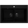 Кухонная мойка Ulgran Quartz Ruma 780-07 Уголь искусственный камень (литьевой мрамор) встраиваемый