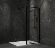 Душевая перегородка Paini 80 Walk-In 80F профиль Черный матовый стекло прозрачное