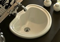 Раковина Migliore Bella 46 20602 Белая фаянс полувстраиваемая