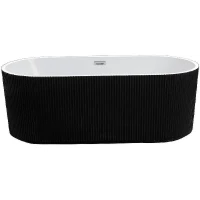 Акриловая ванна Esbano Tortuga 170x80 ESVATORTB Черная Белая без гидромассажа