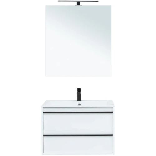 Комплект мебели для ванной Aquanet Lino 80 271955 подвесной Белый матовый МДФ / ЛДСП