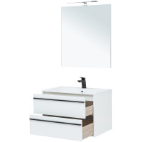 Комплект мебели для ванной Aquanet Lino 80 271955 подвесной Белый матовый МДФ / ЛДСП
