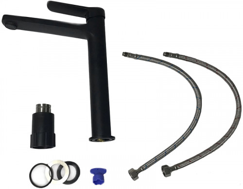 Смеситель для раковины Frap H62 F1062-2 Черный матовый латунь