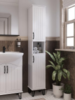 Шкаф пенал DIWO Сочи 30 00-00001267 цвет Белый