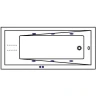 Акриловая ванна Whitecross Wave Slim 180x80 0111.180080.100.LINENANO.CR с гидромассажем