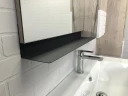 Зеркальный шкаф Comforty Страсбург 90 00-00006573 Дуб дымчатый МДФ / ЛДСП, стекло