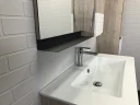 Зеркальный шкаф Comforty Страсбург 90 00-00006573 Дуб дымчатый МДФ / ЛДСП, стекло
