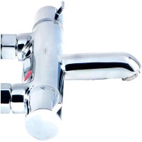 Смеситель для ванны Hansgrohe Ecostat Comfort 13114000 с термостатом Хром латунь на стену