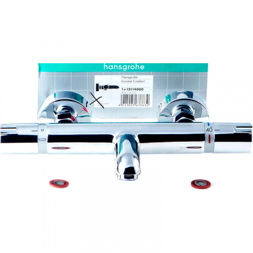 Смеситель для ванны Hansgrohe Ecostat Comfort 13114000 с термостатом Хром латунь на стену