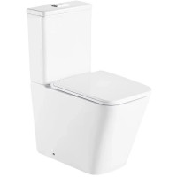 Унитаз компакт CeramaLux NS2171 цвет Белый с бачком и сиденьем Микролифт