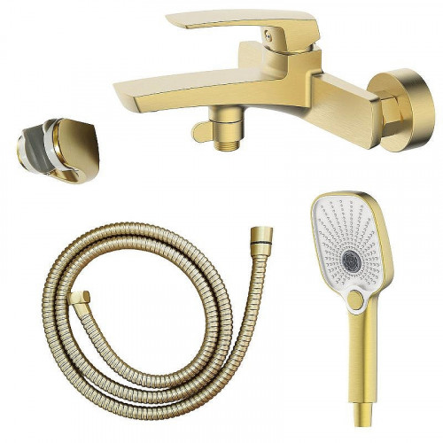 Смеситель для ванны Azario Conda AZ-K3011MG цвет Золото матовое