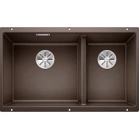 Кухонная мойка Blanco Subline 430/270-U 523160 Кофе искусственный камень (литьевой мрамор) встраиваемый