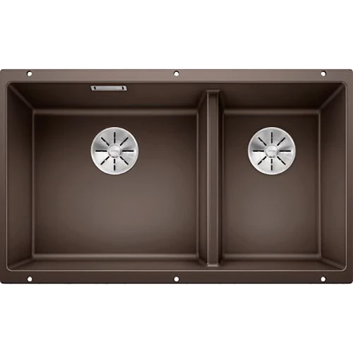 Кухонная мойка Blanco Subline 430/270-U 523160 Кофе искусственный камень (литьевой мрамор) встраиваемый