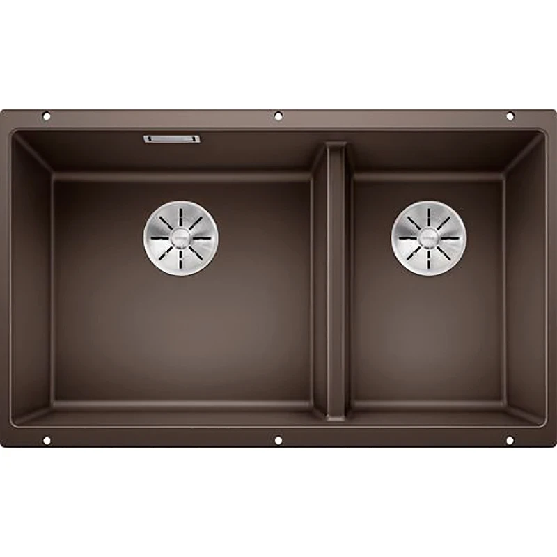 Кухонная мойка Blanco Subline 430/270-U 523160 Кофе искусственный камень (литьевой мрамор) встраиваемый
