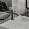 Смеситель для раковины Vincea City VBF-2C1MB Черный матовый