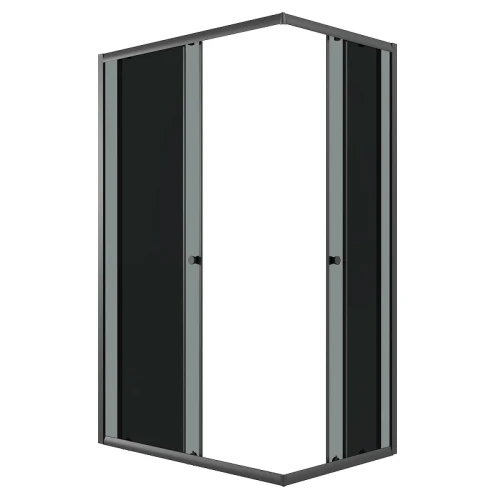 Душевой уголок Niagara Eco 120х90 NG-1129-14QT профиль цвет Черный матовый стекло тонированное