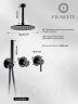 Душевая система FILARETE Roun FL1032BL цвет Черный матовый