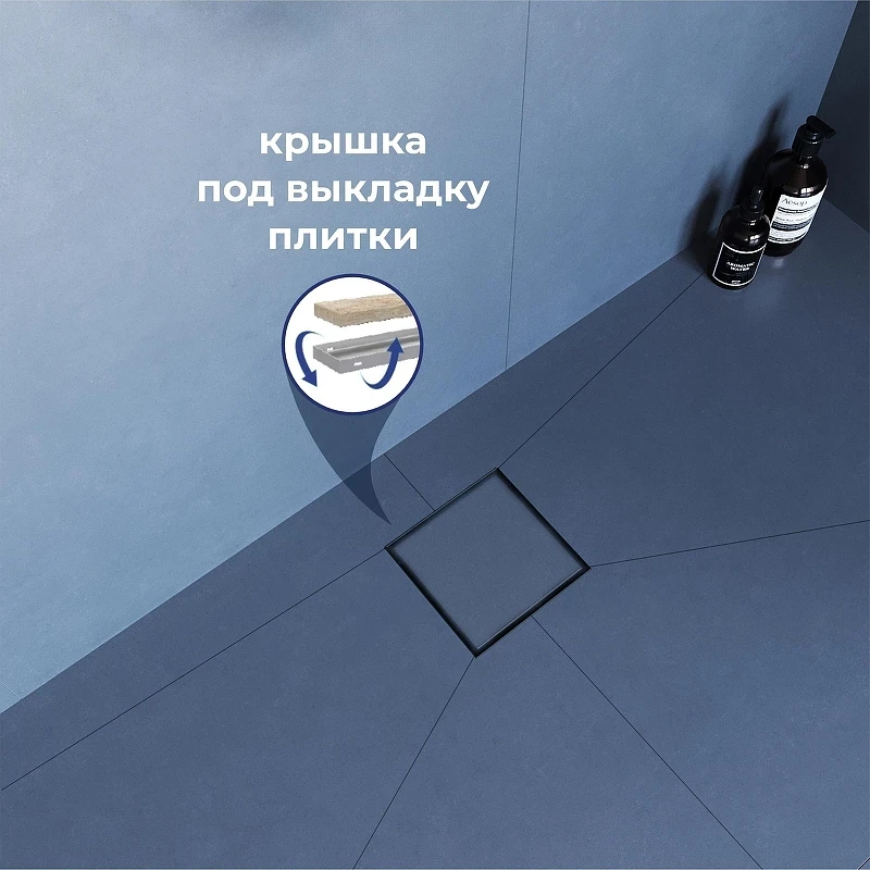 Душевой трап RGW SDR-10B-10 79211000-04 с решеткой цвет Черный