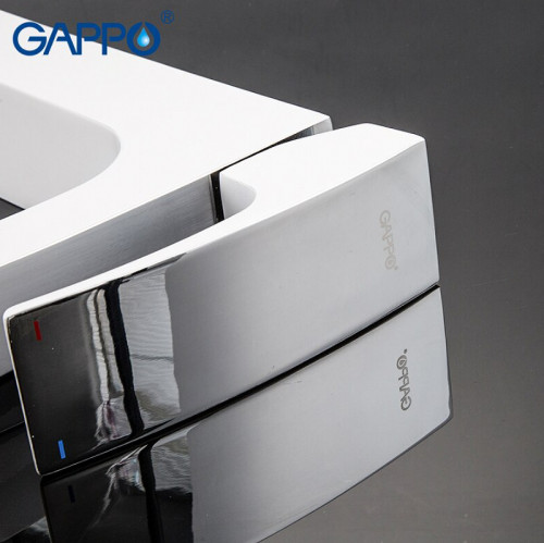 Смеситель для раковины Gappo G07 G1007-18 Белый Хром латунь