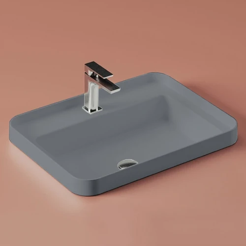 Раковина Artceram Fuori 60 TFL034 37 00 Denim фарфор полувстраиваемая