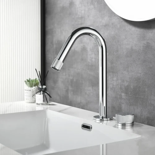 Смеситель для раковины Black&amp;White Gravity GF-7108-С 7108C цвет Хром