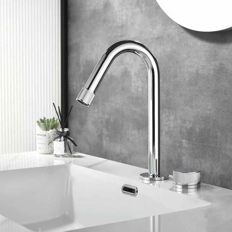 Смеситель для раковины Black&White Gravity GF-7108-С 7108C цвет Хром