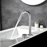 Смеситель для раковины Black&White Gravity GF-7108-С 7108C цвет Хром