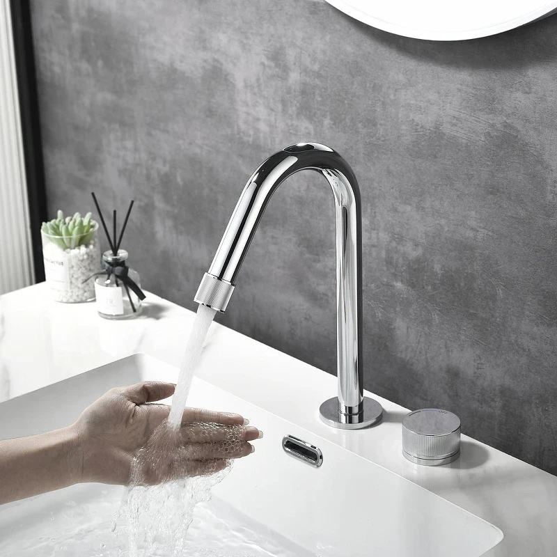 Смеситель для раковины Black&White Gravity GF-7108-С 7108C цвет Хром