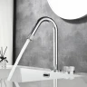 Смеситель для раковины Black&White Gravity GF-7108-С 7108C цвет Хром
