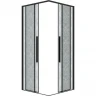 Душевой уголок Grossman Galaxy 90х90 300.K33.01.9090.21.02 профиль Черный матовый стекло шиншилла
