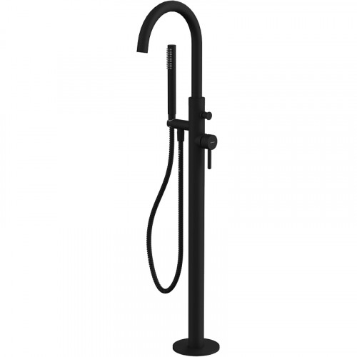 Смеситель для ванны Whitecross Y black Y1233BL Черный матовый латунь на пол