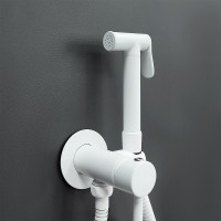 Гигиенический душ со смесителем Boch Mann Braies W CK-P07W BM10410 Белый матовый латунь встраиваемый