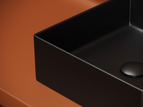 Раковина-чаша Ceramicanova Element 36 CN6068MB Черная матовая фарфор накладная