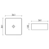 Раковина-чаша Ceramicanova Element 36 CN6068MB Черная матовая фарфор накладная