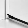 Душевой уголок New Trendy Avexa Black 110x80 L EXK-1828 профиль Черный стекло прозрачное