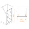 Душевая дверь RGW Stilvoll SV-05 90 70320509-151 профиль Хром стекло Ribbed