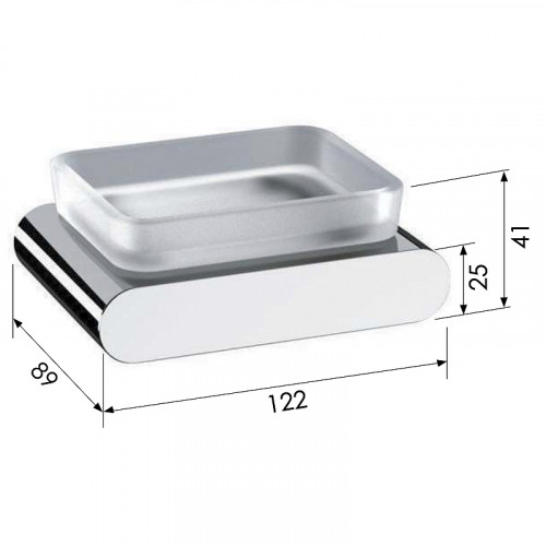 Мыльница Remer Lounge LN10BO Белая матовая