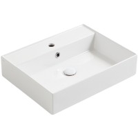 Раковина Simas Agile 61 AG61 bi*1 Белая фаянс подвесная, накладная