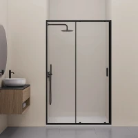 Душевая дверь RGW Classic (Класcик) CL-14B 120 38091412-14 профиль Черный стекло прозрачное