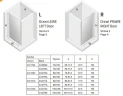 Душевая дверь New Trendy New Soleo Chrome 80 D-0120A профиль Хром стекло прозрачное