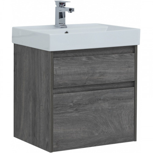 Тумба с раковиной Aquanet Nova Lite 60 245241 подвесная Дуб рошелье МДФ / ЛДСП