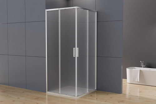 Душевой уголок Vincea Rapid-N 90x100 VSS-3RN9010E10MT профиль Хром стекло текстурное