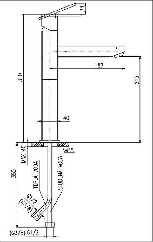 Смеситель для раковины Rav Slezak Loira LR530.5 Хром латунь