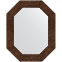 Зеркало Evoform Polygon 76х61 BY 7190 в багетной раме - Бронзовая лава 90 мм стекло