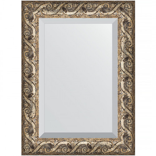 Зеркало Evoform Exclusive 76х56 BY 1229 с фацетом в багетной раме - Фреска 84 мм стекло