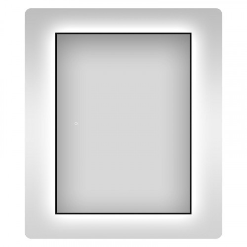 Зеркало Wellsee 7 Rays' Spectrum 70 172201000-172201010 с подсветкой цвет Черный матовый с сенсорным выключателем