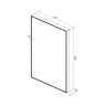 Зеркало Wellsee 7 Rays' Spectrum 70 172201000-172201010 с подсветкой цвет Черный матовый с сенсорным выключателем