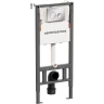 Инсталляция Ceramicanova Balance CN121001CH для унитаза с клавишей смыва Хром глянцевый пластик