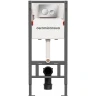 Инсталляция Ceramicanova Balance CN121001CH для унитаза с клавишей смыва Хром глянцевый пластик
