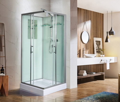 Душевая кабина WeltWasser WW500 Laine 1001 100x100 10000003260 профиль Хром стекло прозрачное